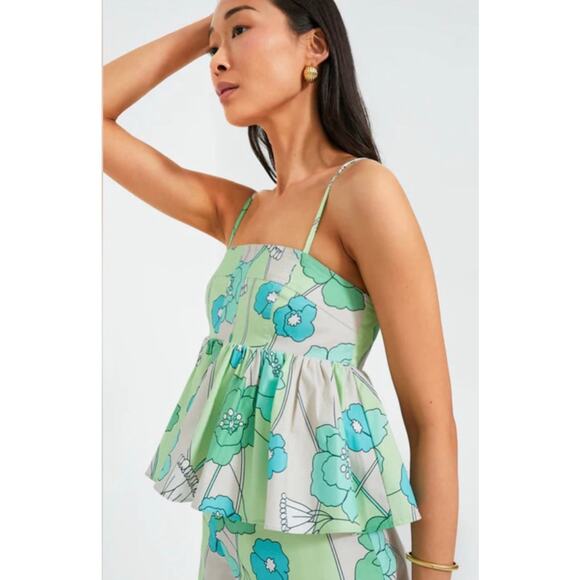 TUCKERNUCK Hyacinth House Green Floral Heather tank NWT Size XL - Picture 2 of 9